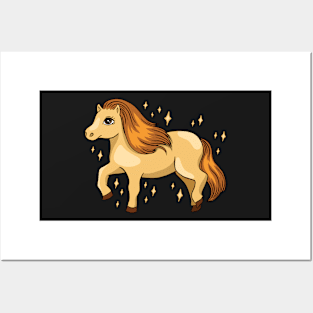 Sweet Shetland Pony Design Posters and Art